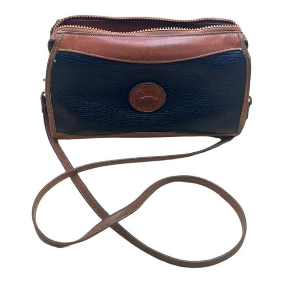 Vintage 90s Dooney and Bourke leather crossbody bag Made In USA - Picture 2 of 10